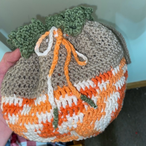 Crochet Drawstring Pouch Bag! - Picture 5 of 6